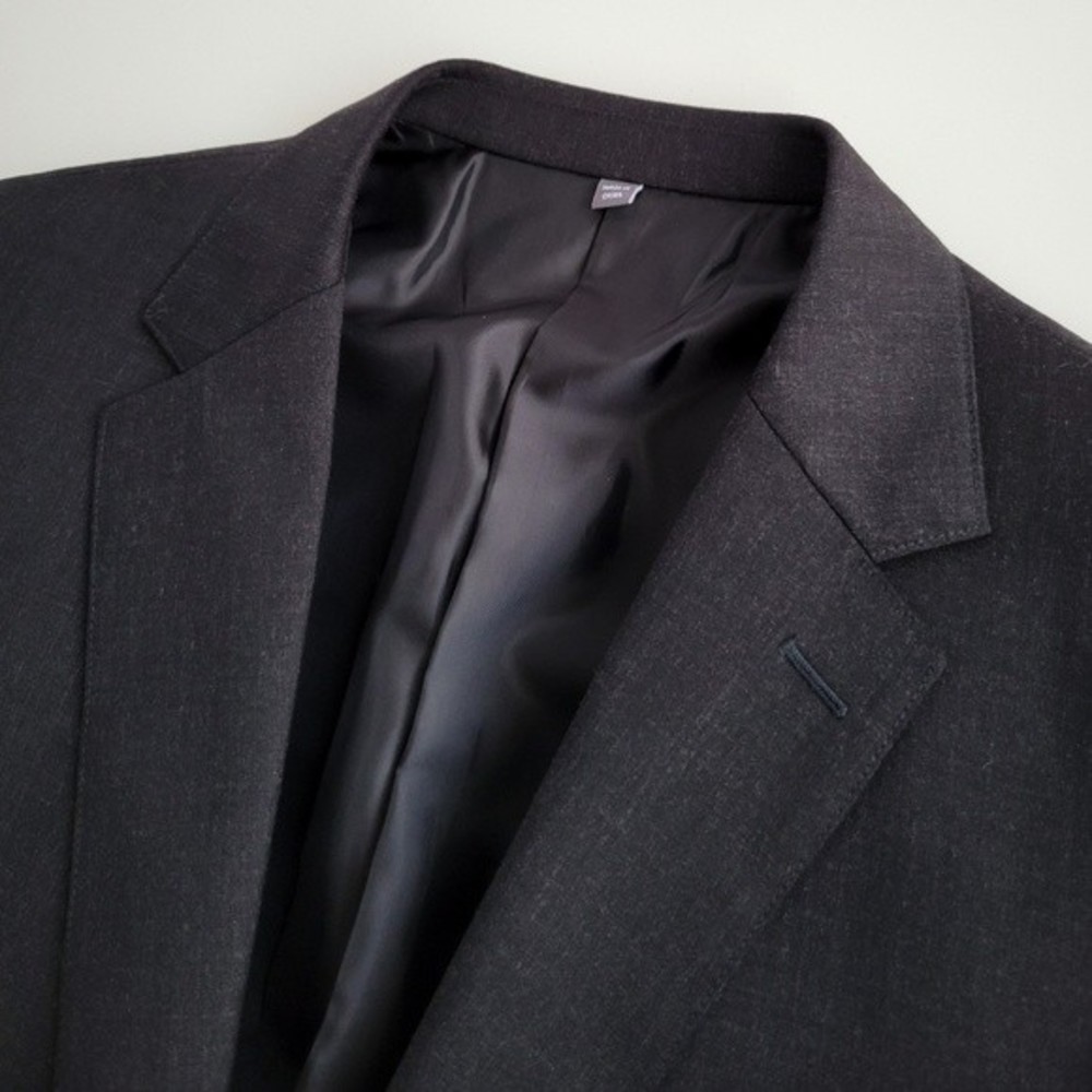 NEW Bonobos Blazer Wool Standard Fit Sport Jacket Charcoal Gray Dark Men 40L - Picture 6 of 13
